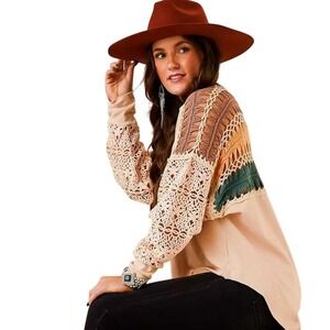 Gimmicks~Crochet‎ Top~Large